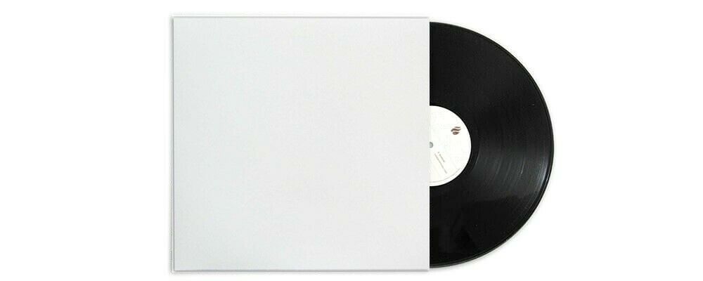 White 12" Vinyl Lp Protective Blank Record Jacket Cover Cardboard Not Paper 2pc