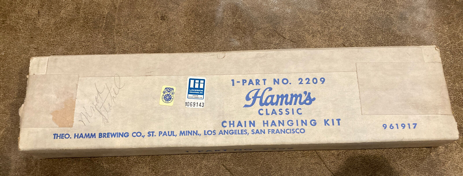 Vintage Hamms Beer Scene-o-rama Chain Hanging Kit Original Box Looks Unused 2209