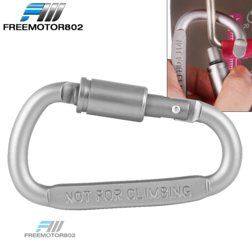 Camping Outdoor Aluminum Alloy D-ring Screw Hook Locking Buckle Carabiner 1pc