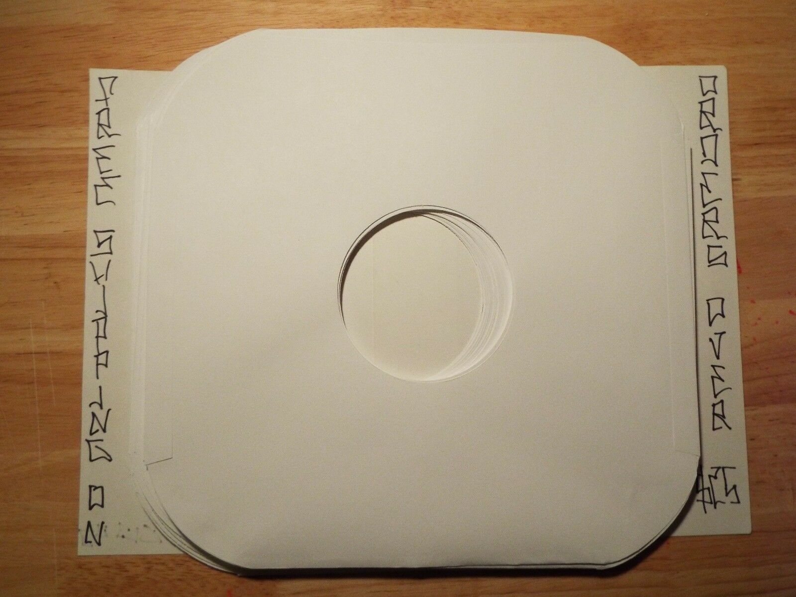 50 White Paper Inner 12" Lp Record Sleeves Rounded Corner #20 Paper Acid Free