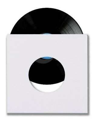 500 45 Rpm 7" Record Inner Sleeves With Hole Heavy Weight 20# White Paper Acid