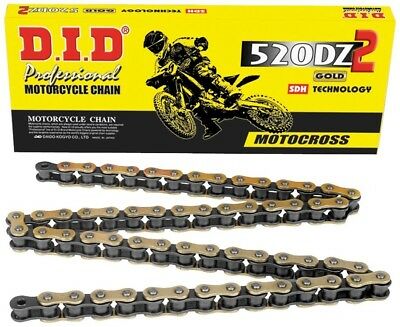 D.i.d Did 520 Dz2 Gold Chain 120 Links With Clip Masterlink