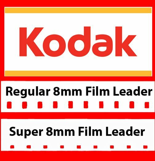 Kodak 8mm & Super 8mm White/grey Film Leader Combo Pack