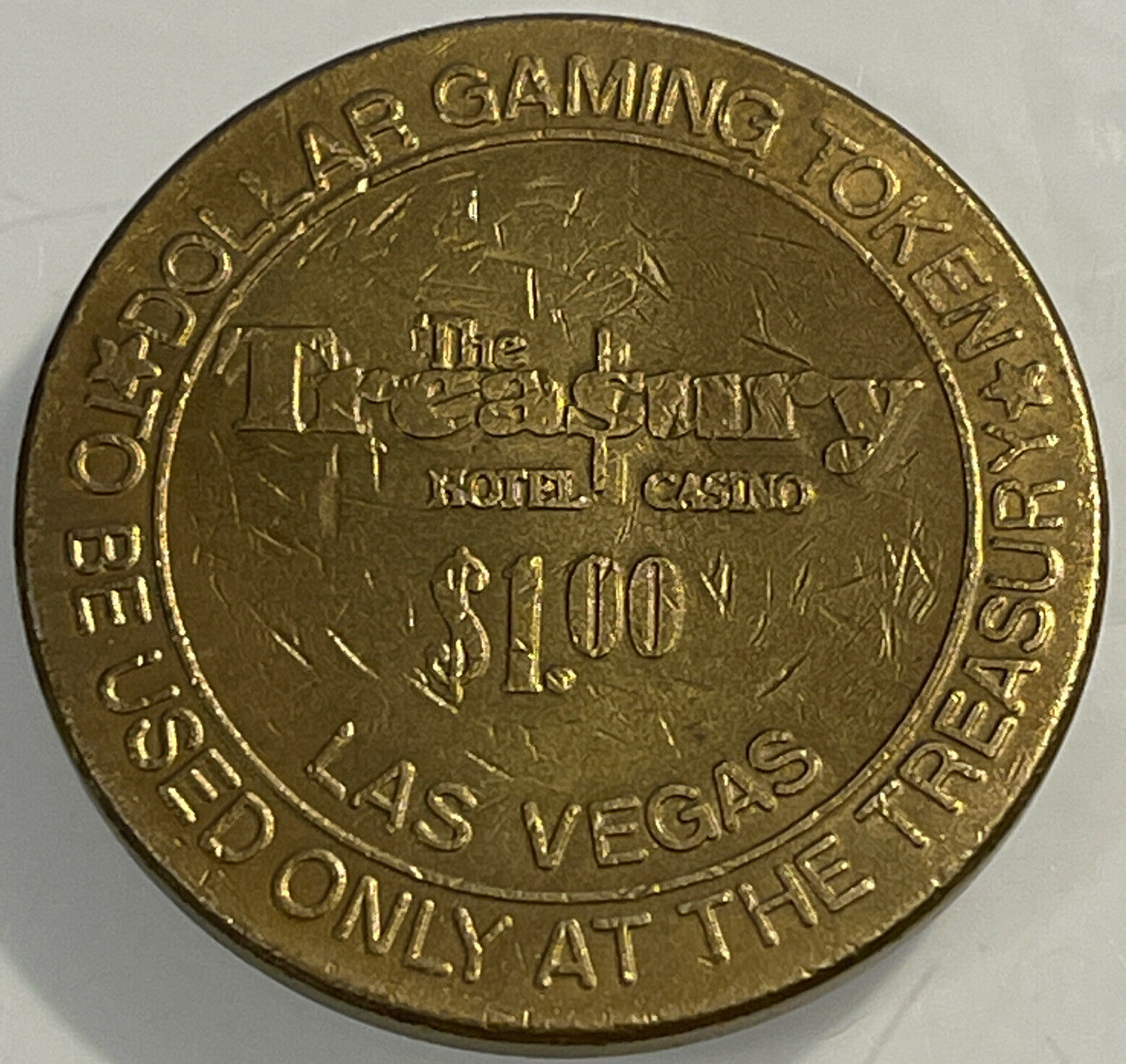 The Treasury $1 Token Casino Chip Las Vegas Nevada 3.99 Shipping
