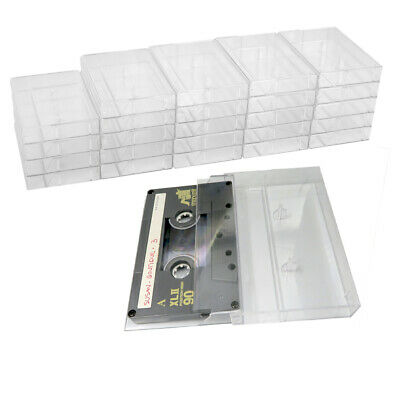 Evelots Cassette Tape Cases-clear Plastic Storage-audio-no Scratch/dirt