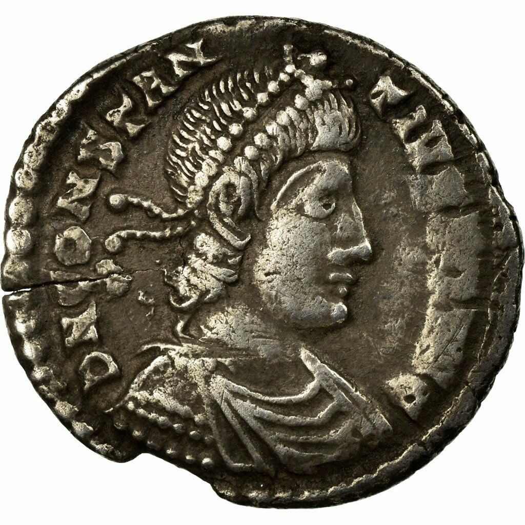 [#652564] Coin, Constantius Ii, Siliqua, Lyons, Ef(40-45), Silver, Ric:216