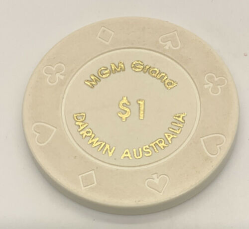 Mgm Grand $1 Casino Chip - Darwin Australia (now Sky City) 1995-2004
