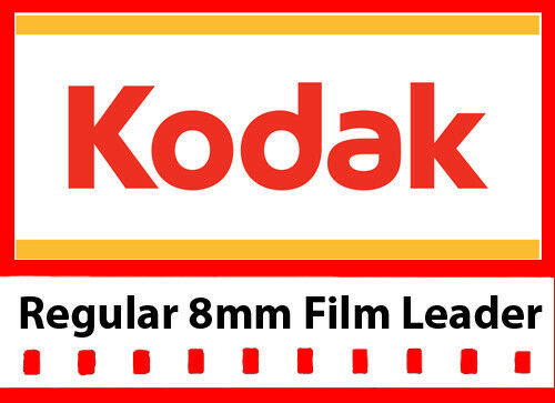 Kodak Regular 8mm White/grey Film Leader 50 Ft Reel