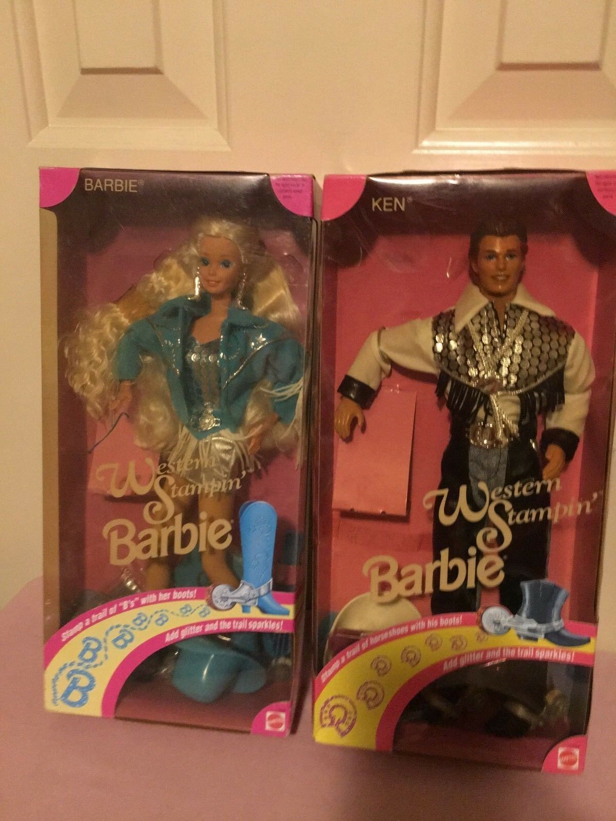Western Stampin' Barbie & Western Stampin' Ken - 1993 Nrfb