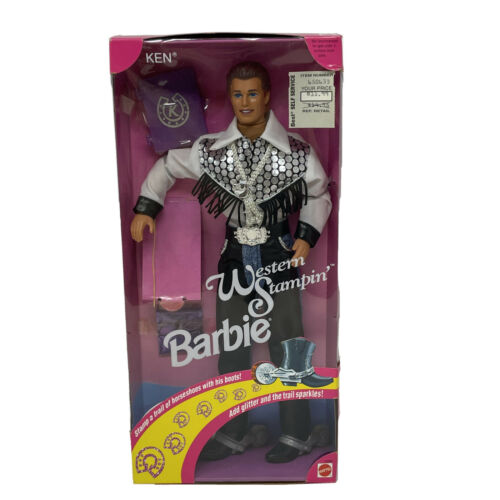 Barbie Western Stampin Ken Doll With Cowboy Outfit 1993 Mattel 10294