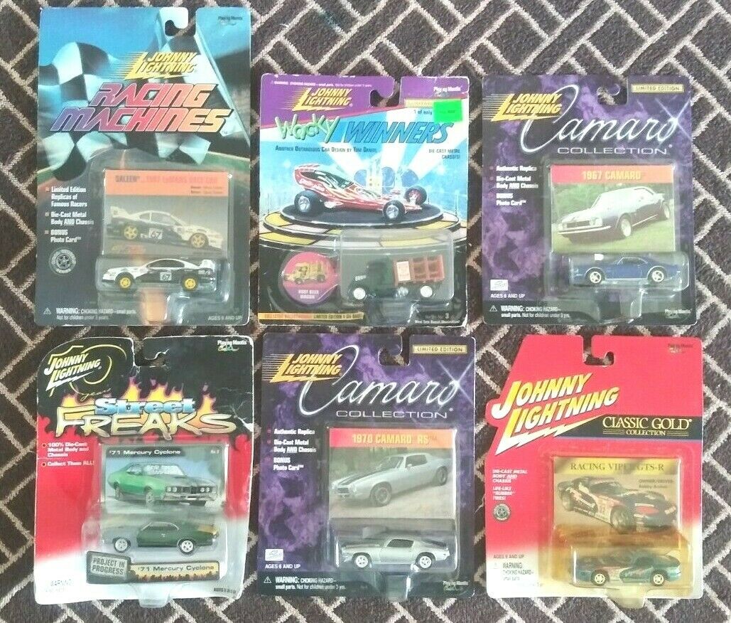 6 Lot Johnny Lightning Die Cast Cars Assorted New In Packages