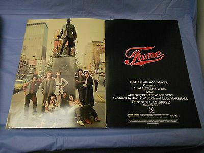 Fame (1980) Eddie Barth, Irene Cara Promo Pressbook