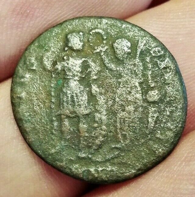 Ancient Roman Bronze Coin To Identify - Nice Details - Head Facing Right #15