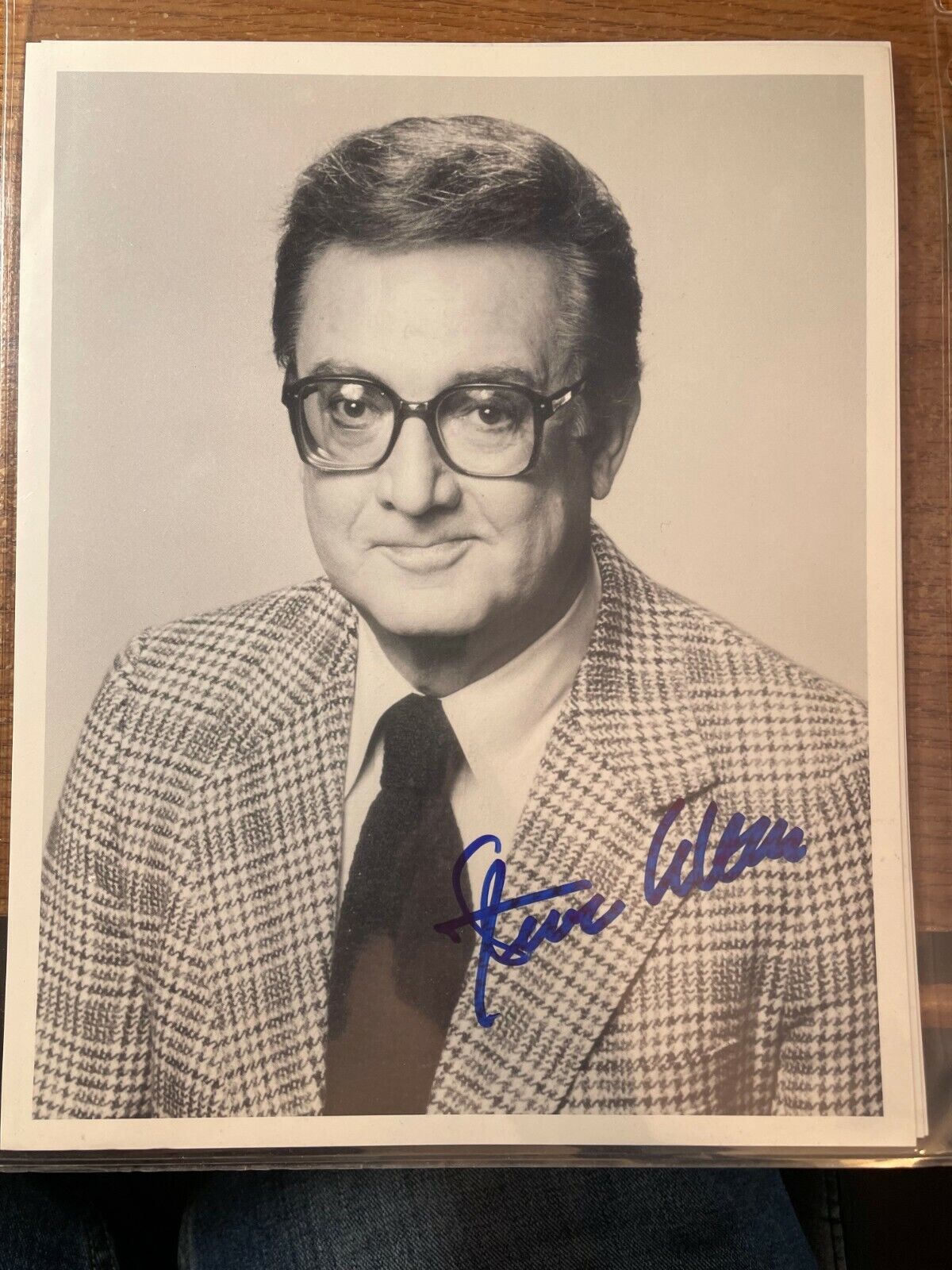 Steve Allen Actor Comedian Signed 8x10 Photo  In Person