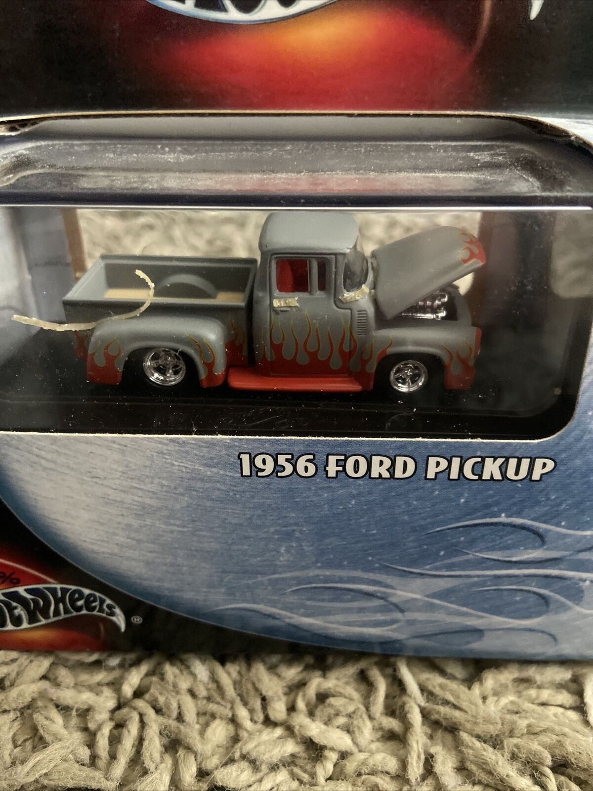 '56 Ford Pickup, 1/64 100% Hot Wheels, With Opening Features, Rubber Tires
