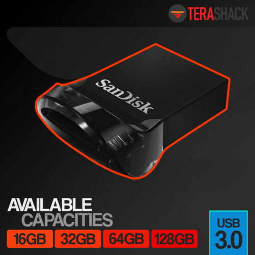 Sandisk Ultra Fit Usb 3.0 16gb 32gb 64gb 128gb Flash Drive Thumb Stick Memory