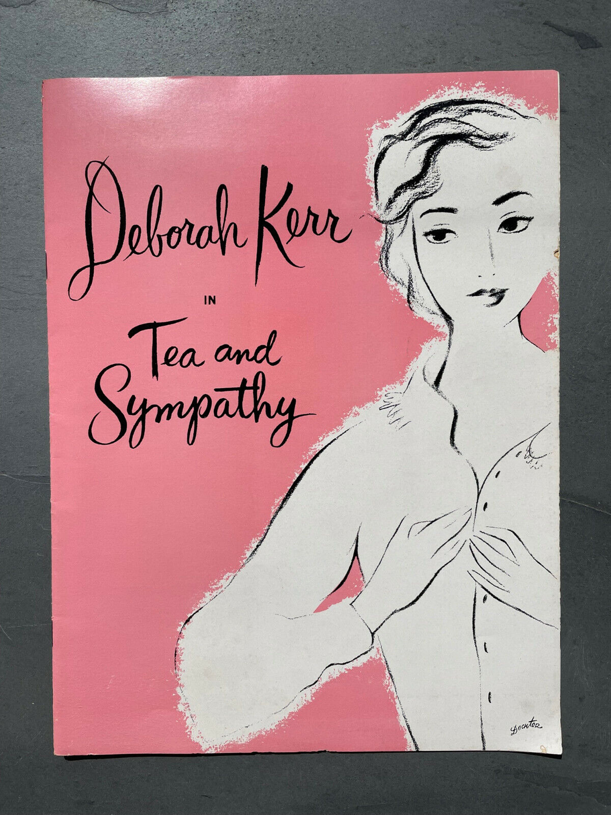 Original Deborah Kerr Tea And Sympathy Program 1950's + Louisville Playbill Vg