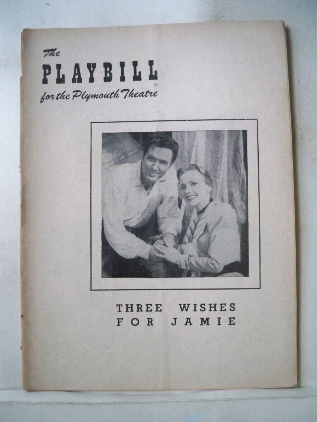 Three Wishes For Jamie Playbill John Raitt / Anne Jeffreys Flop Nyc 1952