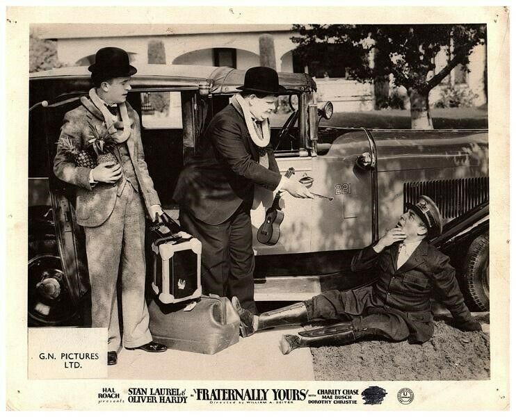 Fraternally Yours Sons Of Desert Original Lobby Card Stan Laurel & Oliver Hardy