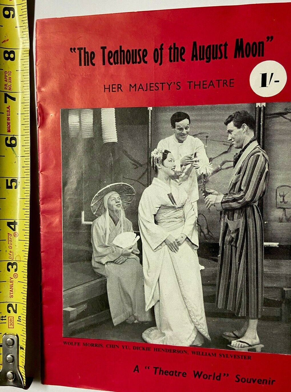 The Teahouse Of The August Moon Her Majesty's Theatre 1954 Playbill London Rare