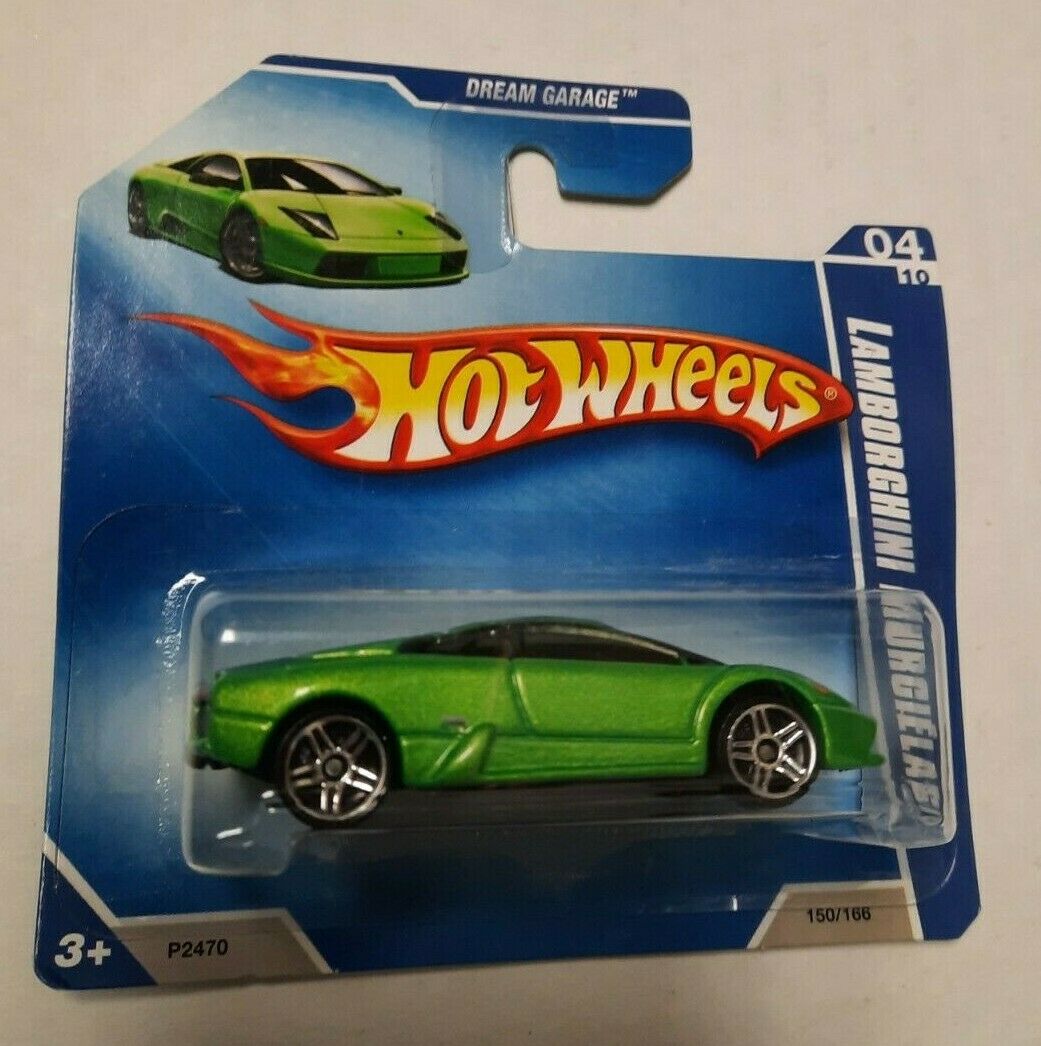Hot Wheels 2009 #150 Lamborghini Murcielago. Green Variant Short Card Rare!
