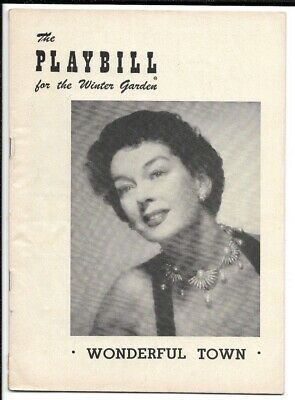 Rosalind Russell  "wonderful Town"  Playbill  Broadway 1953   Leonard Bernstein