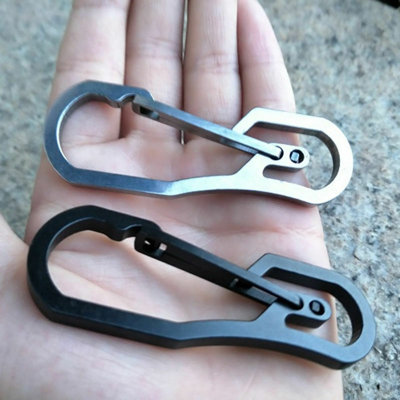 Stainless Steel Climbing Carabiner Key Chain Clip Hook Buckle Keychain Key Ring