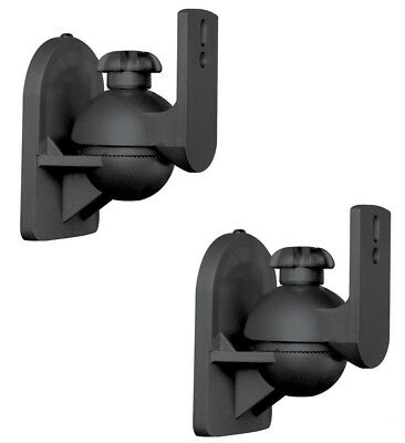 2 Pack Lot Pair Satellite Speaker Black Wall Mount Brackets For Bose Jewel Cube